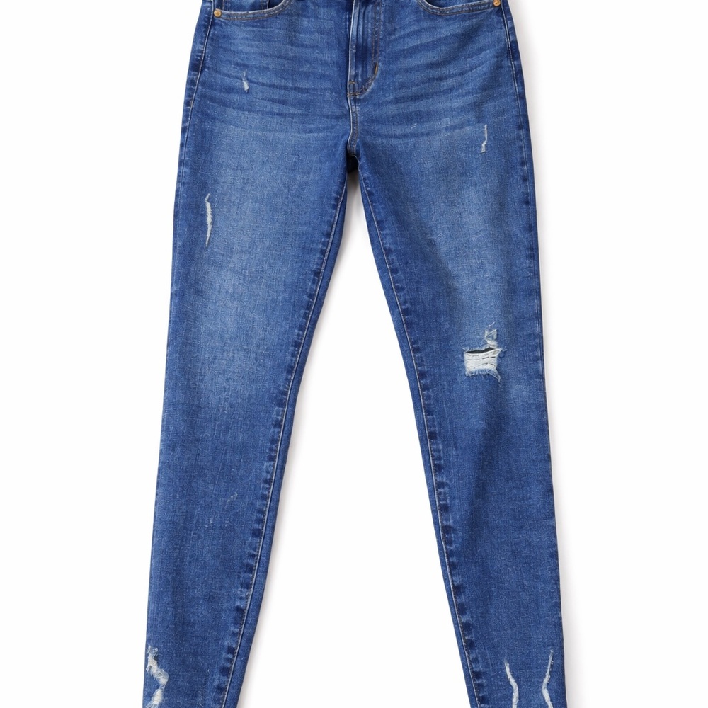 Kendall & Kylie Blue Distressed Skinny Jeans